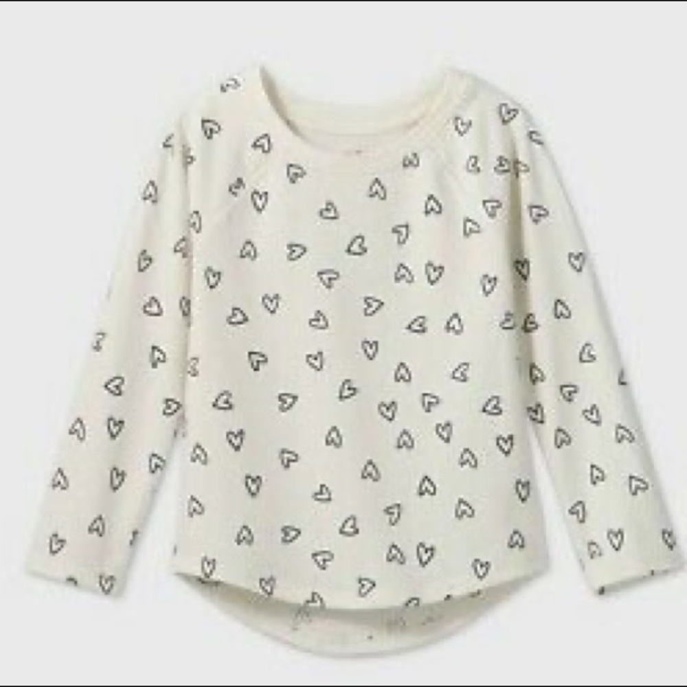 Toddler Girls' Heart Long Sleeve Tee - Cat & Jack